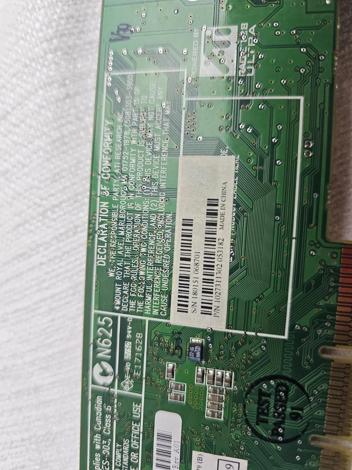 Other ATI N625 (PN 102-73113-02) Video Graphics Card Size ONE SIZE - 4 Thumbnail