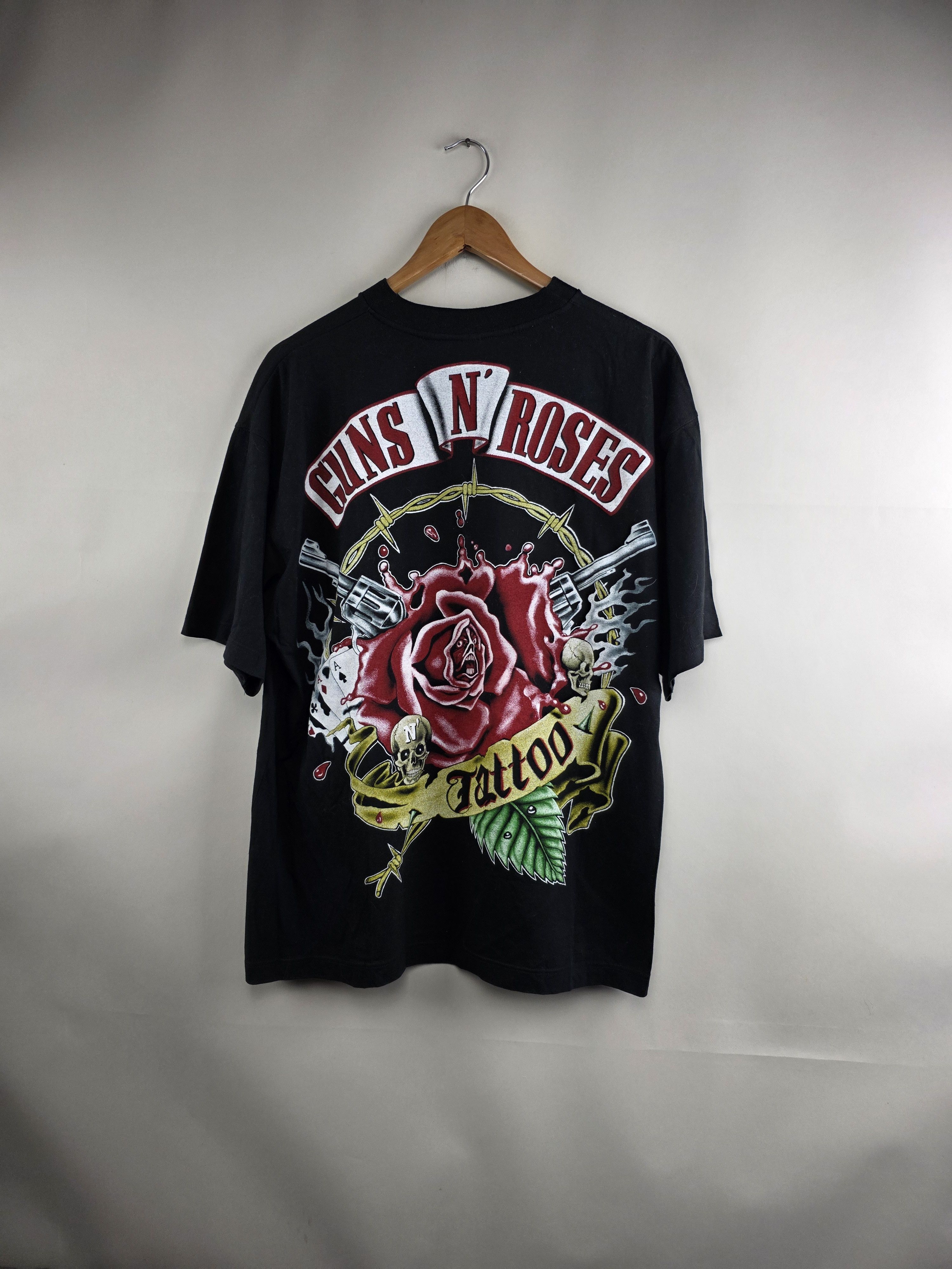 Guns N' Roses 90s Guns N Roses Axl Skeleton Tattoo L 23" 28.5" Size US XL / EU 56 / 4 - 5 Thumbnail