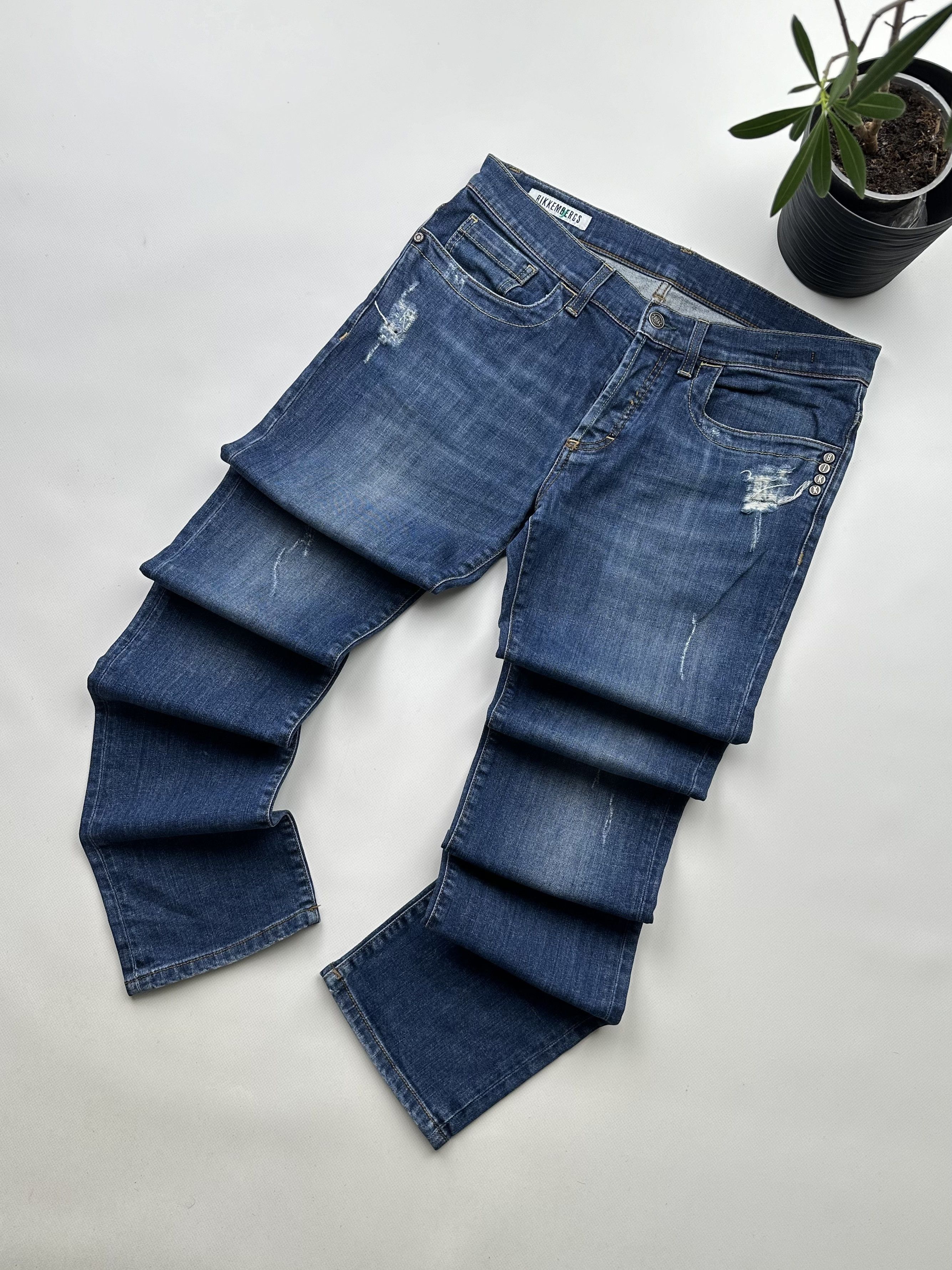 image of Dirk Bikkembergs x Vintage Bikkembergs Vintage Jeans in Blue, Men's (Size 32)