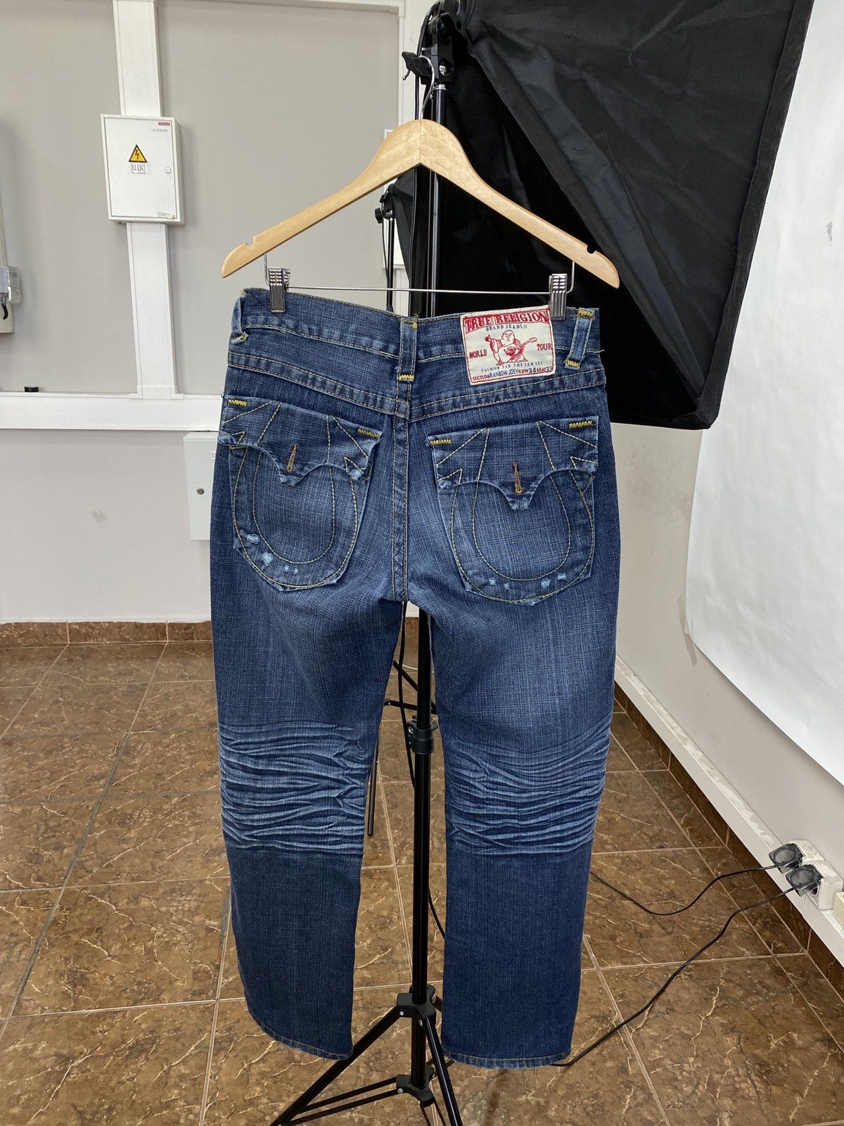 True Religion 🇺🇸 Vintage True Religion Denim Jeans made in USA Size US 34 / EU 50 - 1 Thumbnail