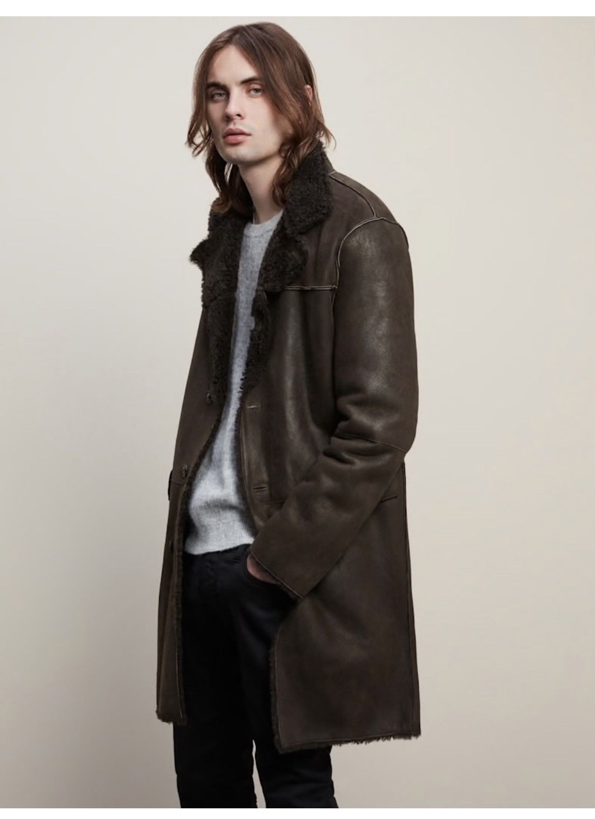 John Varvatos Shearling Coat Size EU 52 USA 42 Size US L / EU 52-54 / 3 - 1 Thumbnail