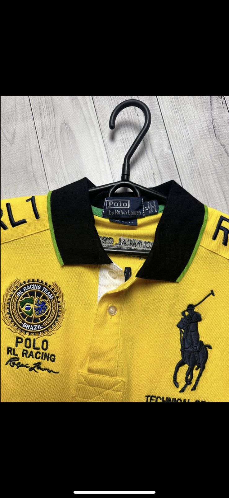 Other Vintage polo Ralph Lauren Brazil big logo size L yellow Size US L / EU 52-54 / 3 - 4 Thumbnail