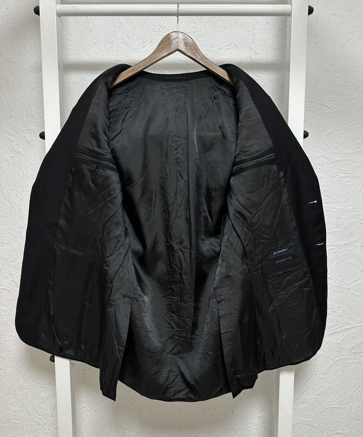 Suitsupply Suitsupply Men’s Black Blazer Jacket Pure Wool Size L Size 38L - 5 Thumbnail