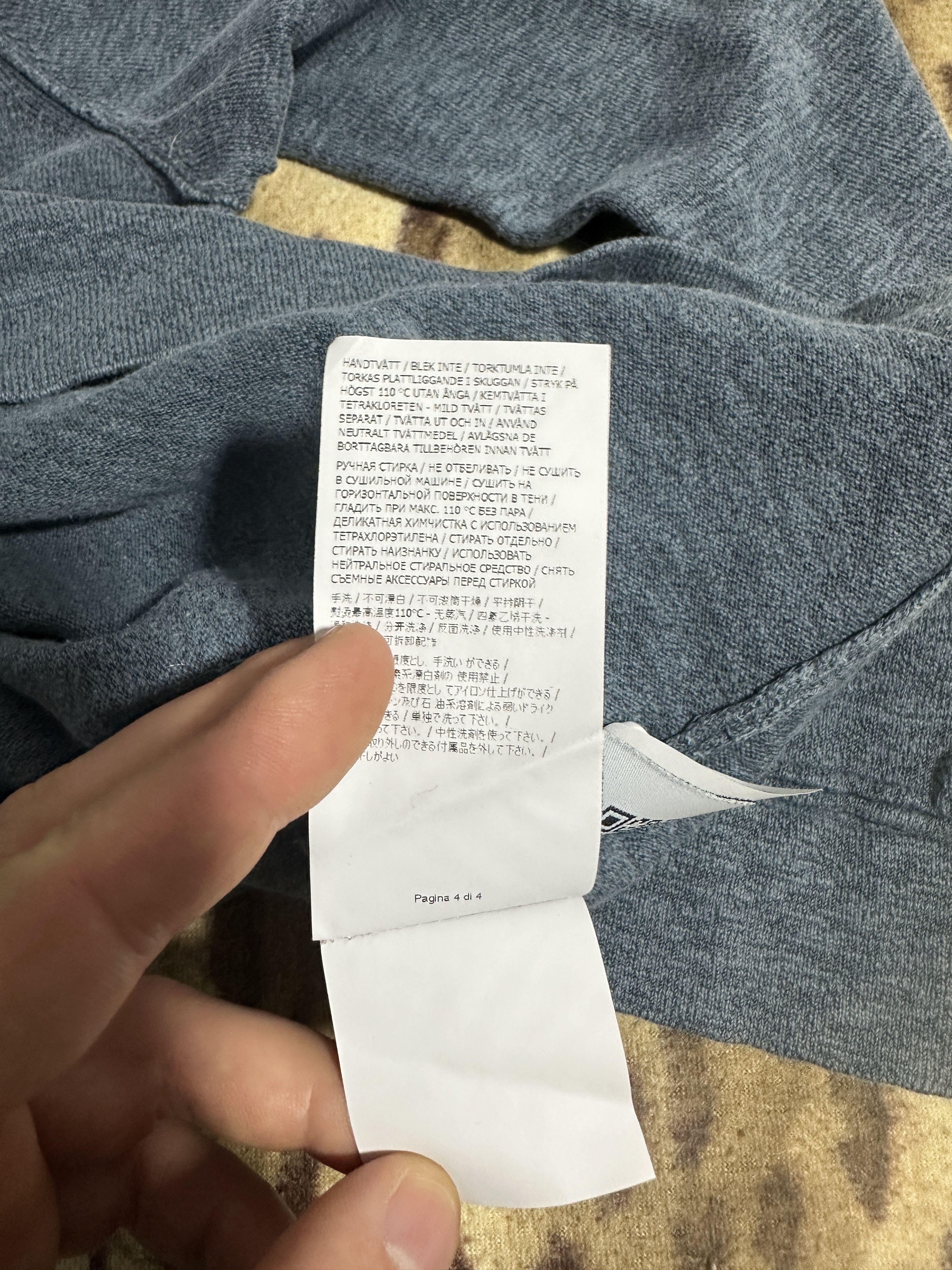 Stone Island Fine Gauge Cotton Knit Crewneck Garment Size L