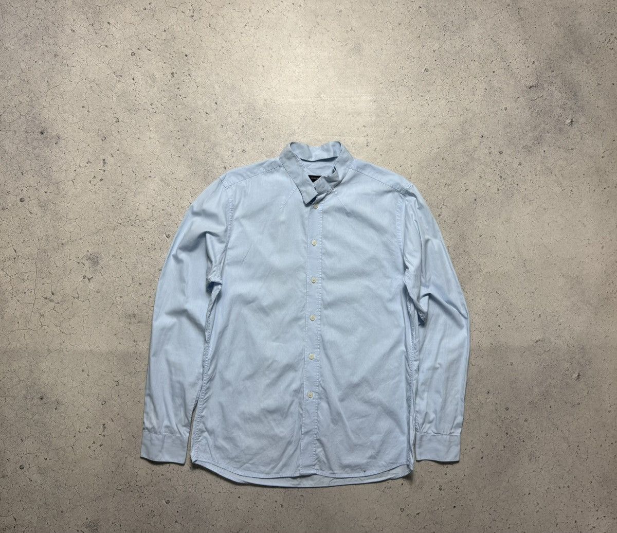 Givenchy Givenchy Luxury Button Up Shirt Blue Size US S / EU 44-46 / 1 - 1 Thumbnail