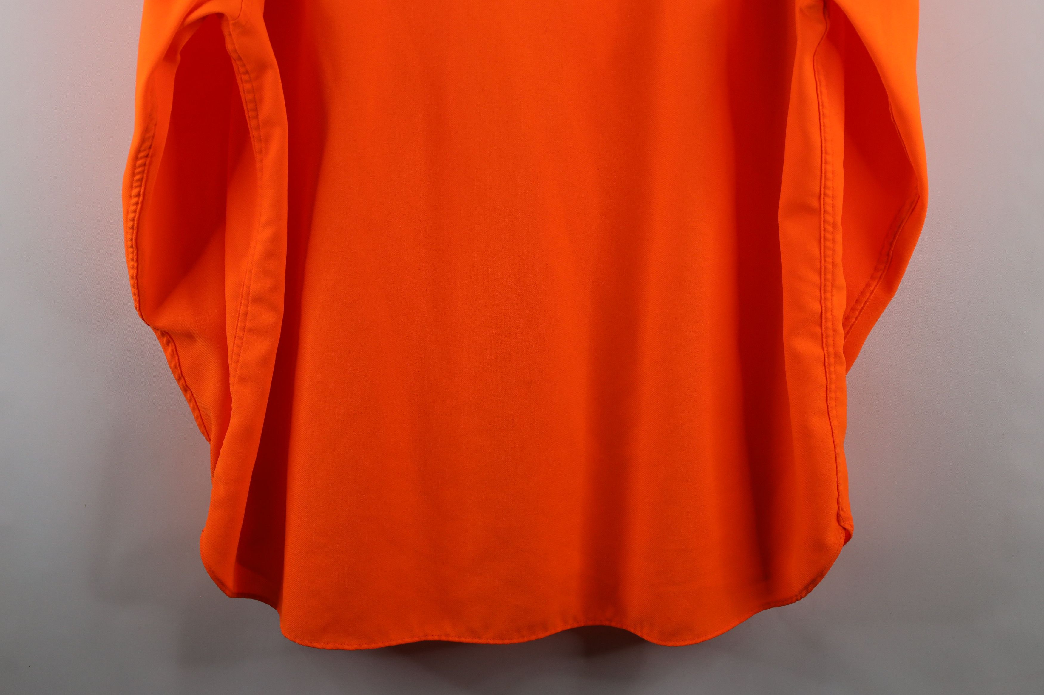 Cabelas × Vintage Vintage 90s Cabelas Heavyweight Button Shirt Blaze Orange Size US XXL / EU 58 / 5 - 15 Thumbnail