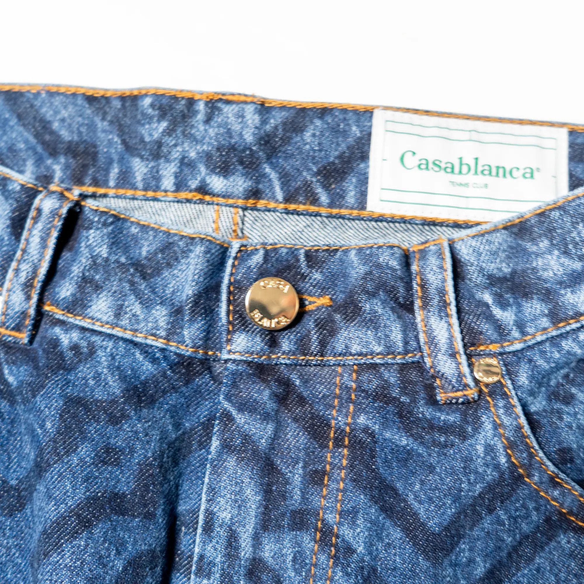 Casablanca o1mle0326 Denim Jeans Laser Monogram in Dark Blue Size US 30 / EU 46 - 5 Thumbnail