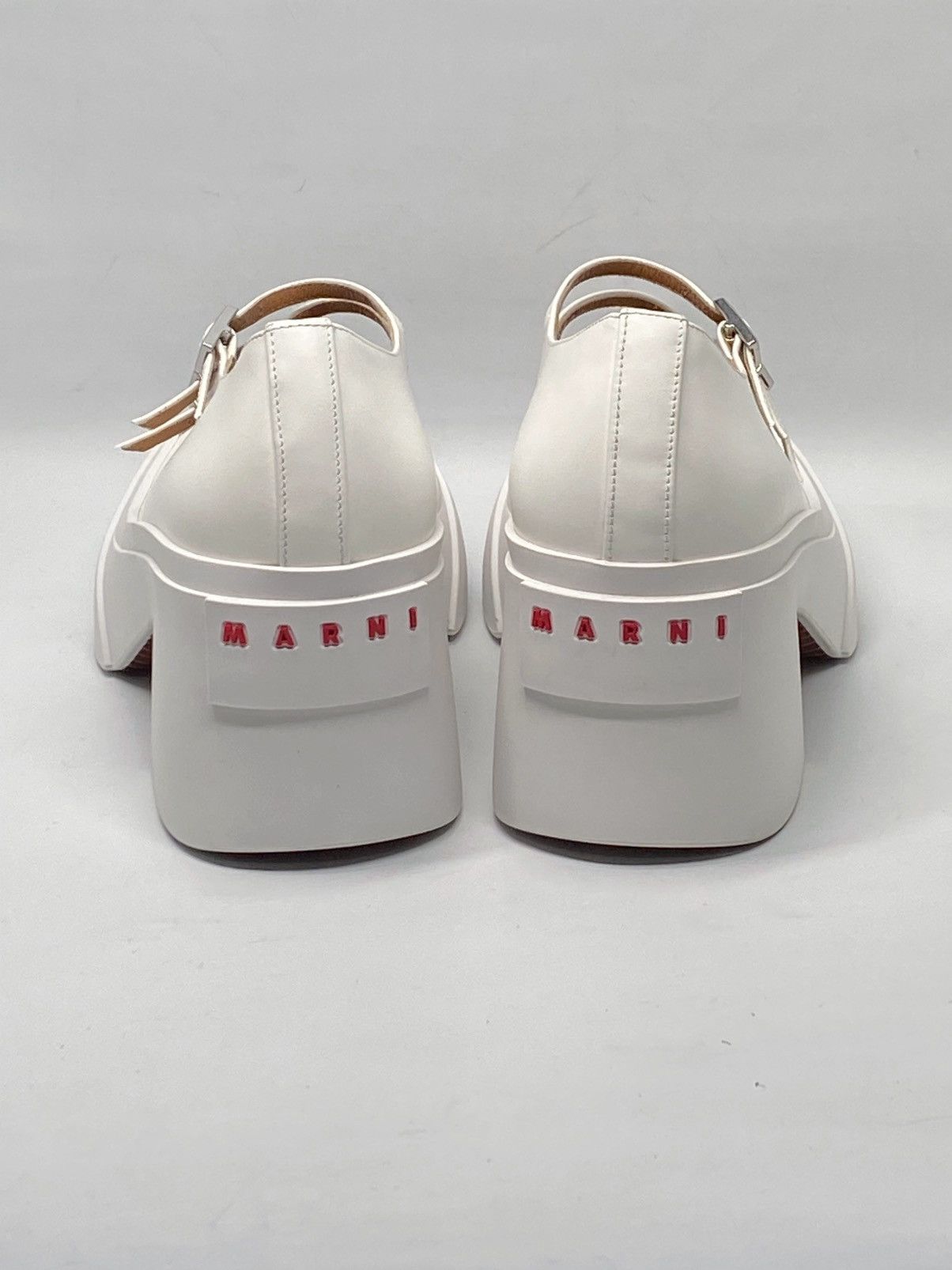 Marni Marni White Pablo Triple-Buckle Mary Jane Heels size 36 Size US 6 / IT 36 - 7 Thumbnail
