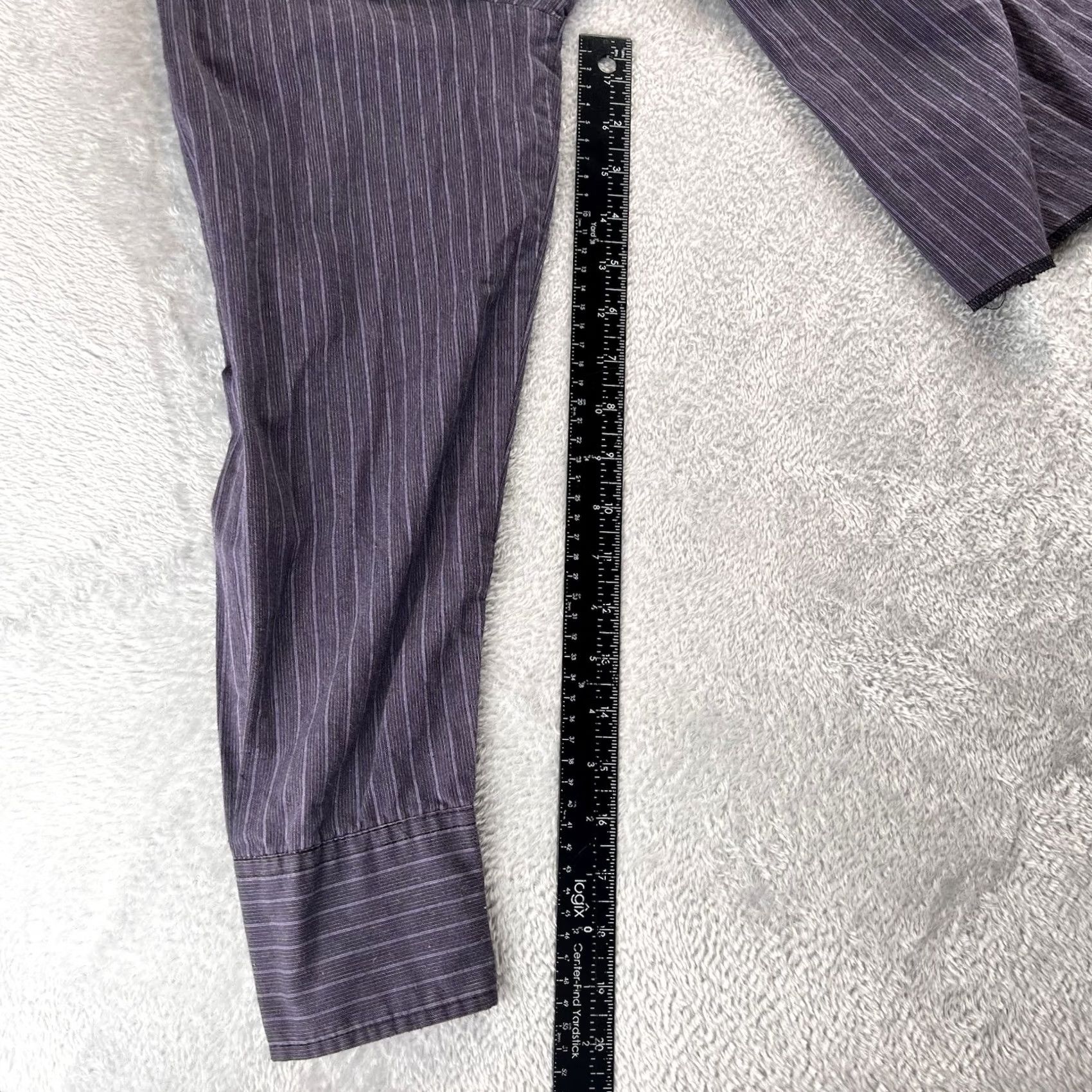 Wrangler Wrangler Western Shirt Mens L Purple Striped Long Sleeve Pearl Snaps Cowboy Button-Up Size US L / EU 52-54 / 3 - 6 Thumbnail