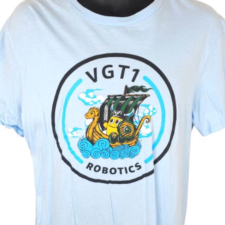 Vintage VGT1 Robotics T Shirt Mens Size Medium Blue Viking Ship Amazon Viking Ship T-Shirt Men M Blue tech software 2020-2029 Mens Size US M / EU 48-50 / 2 - 2 Thumbnail