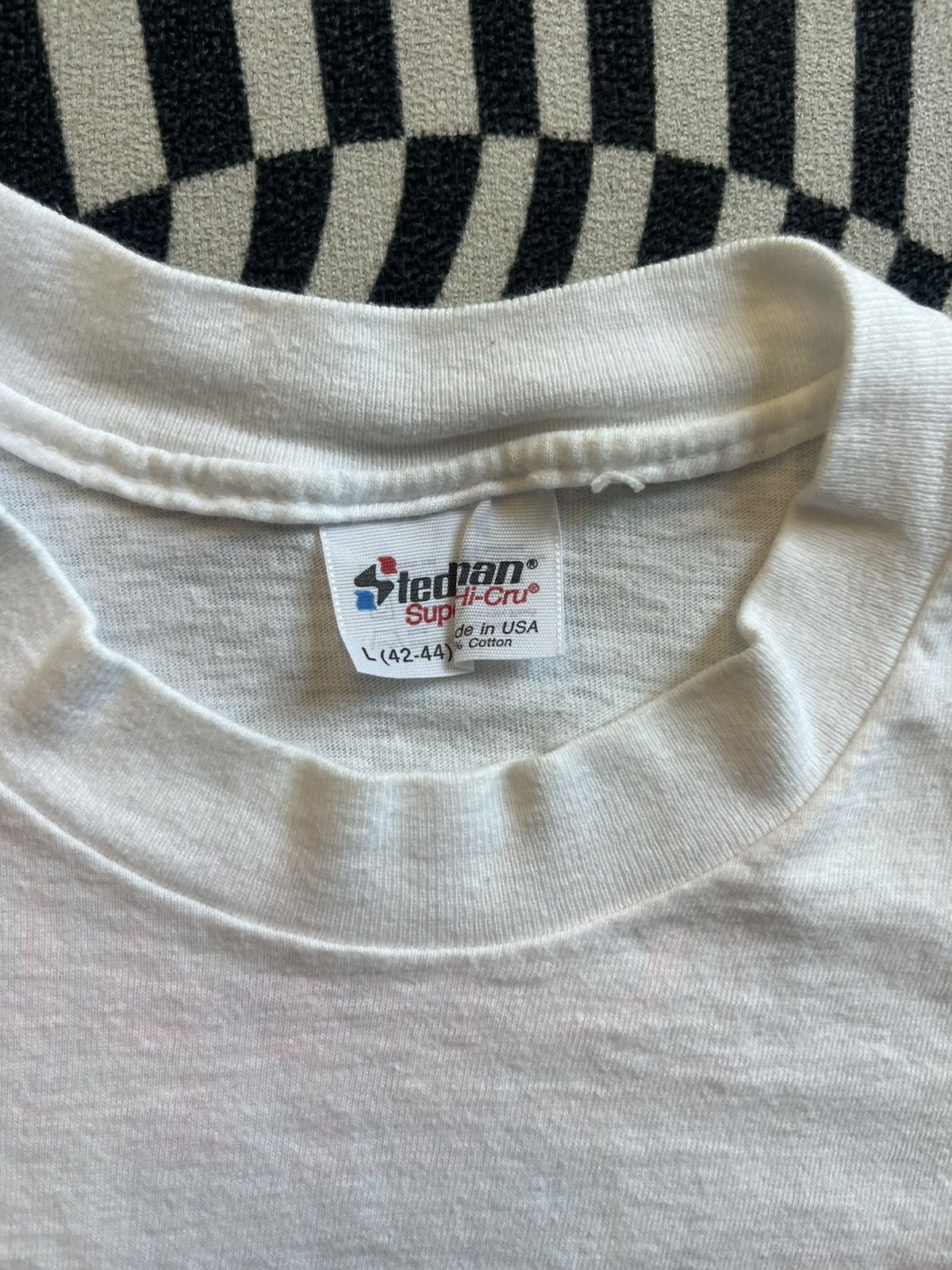 Vintage Vintage 80s O'NEAL USA Motocross Racing T-Shirt sponsors Size US L / EU 52-54 / 3 - 5 Thumbnail