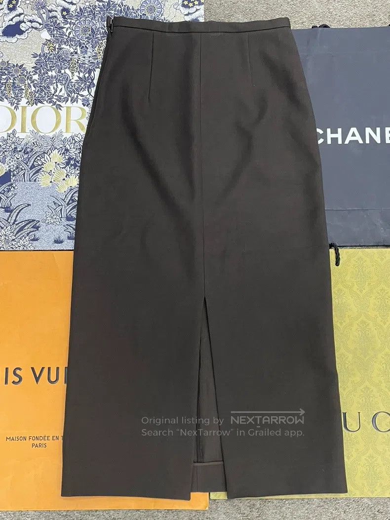 The Row The row size 0 Brown slit slim skirt Size 22" - 2 Thumbnail