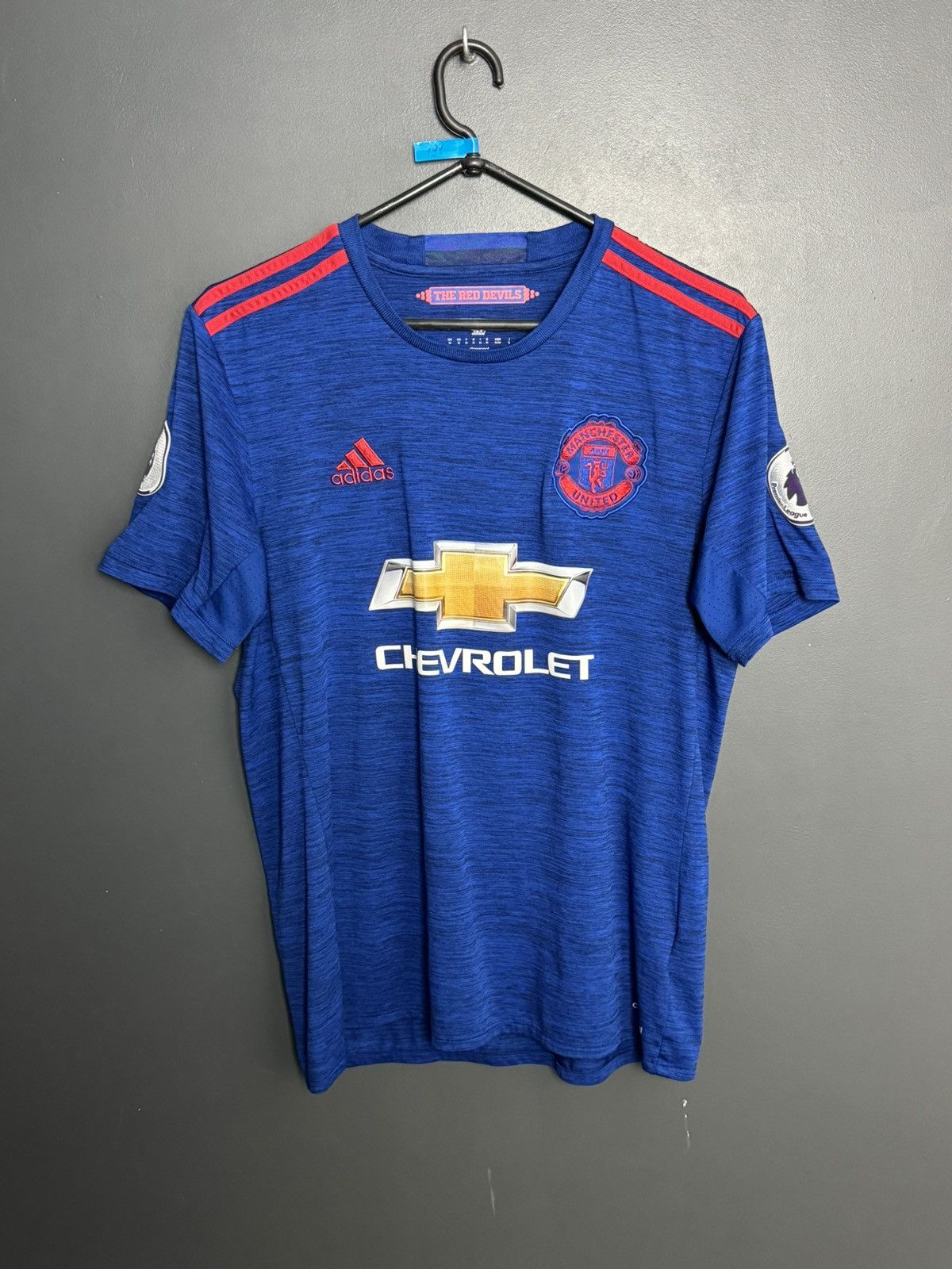 Adidas Manchester United 16/17 Away Pogba Football Jersey T-Shirt Size US M / EU 48-50 / 2 - 2 Thumbnail