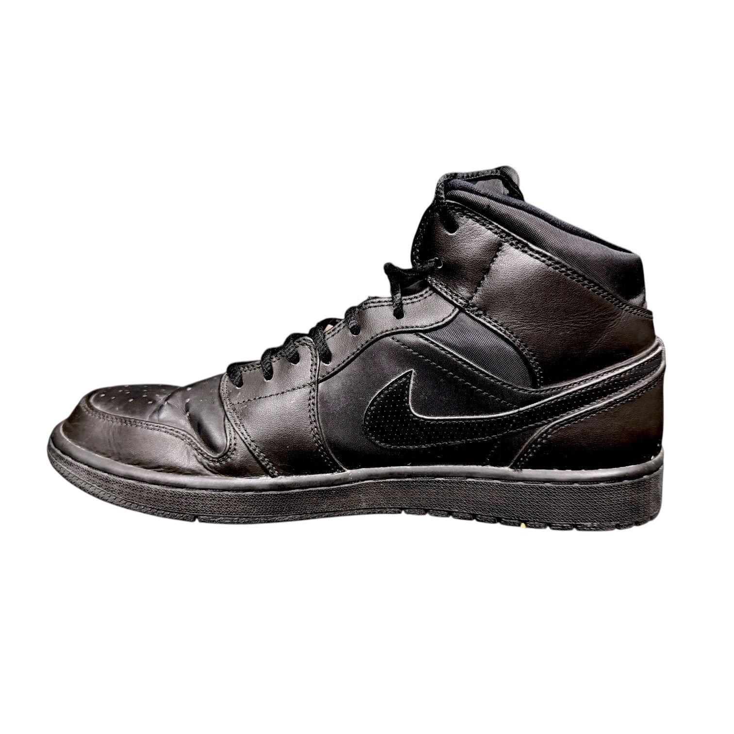 Nike Nike Air Jordan 1 Triple Black Shoes 554724-034 2016 12 Size US 12 / EU 45 - 6 Thumbnail