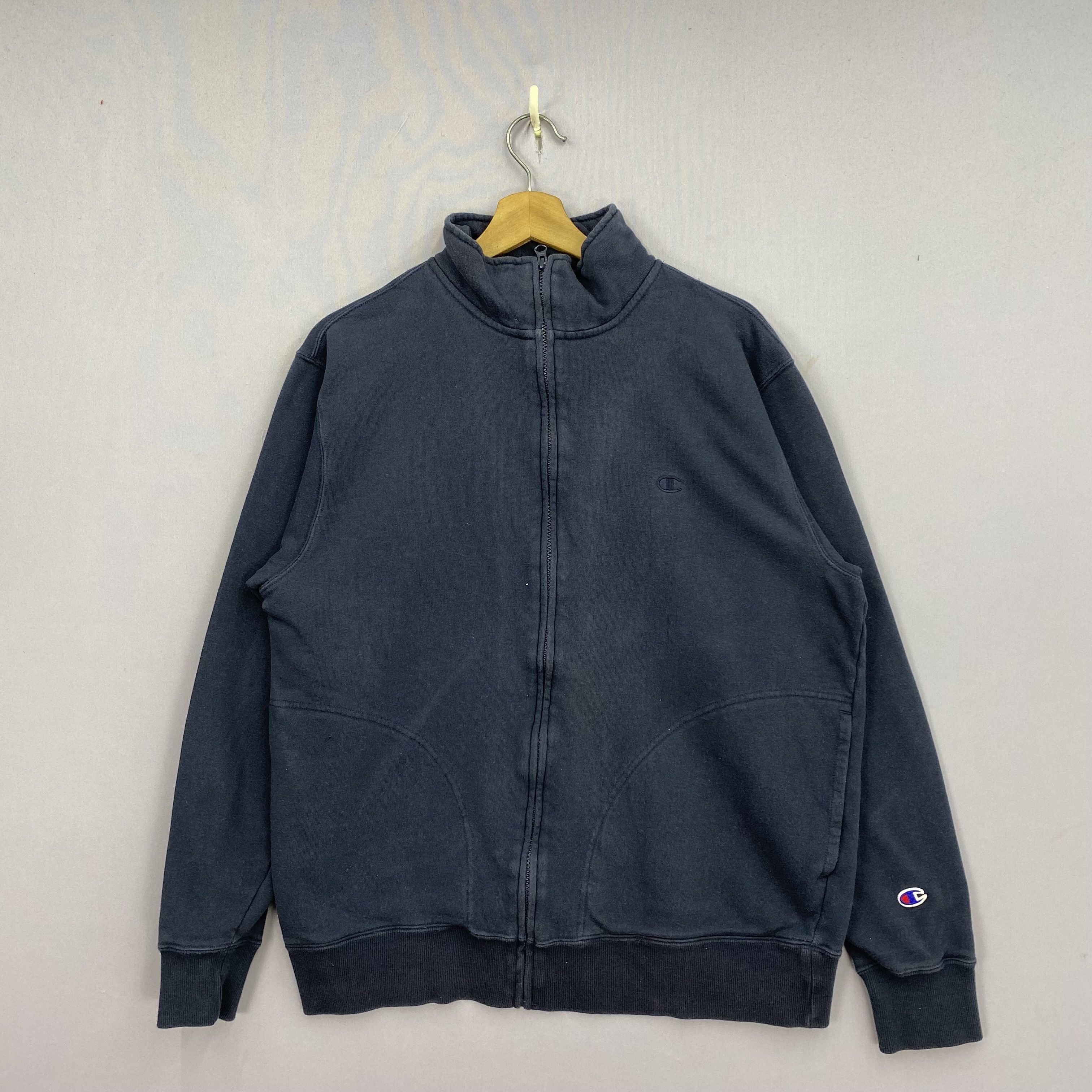 Champion Vintage 90s Champion Sweater Zipper Sweatshirt Jumper Size US M / EU 48-50 / 2 - 2 Thumbnail