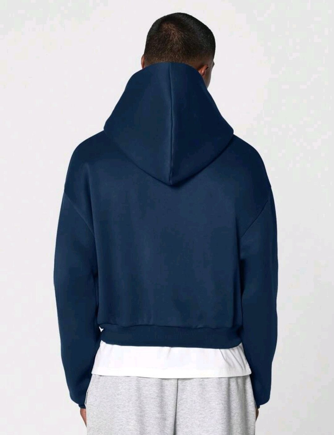 Japanese Brand Zipper Hoodies Men Solid Cropped Fit Size US XL / EU 56 / 4 - 2 Thumbnail