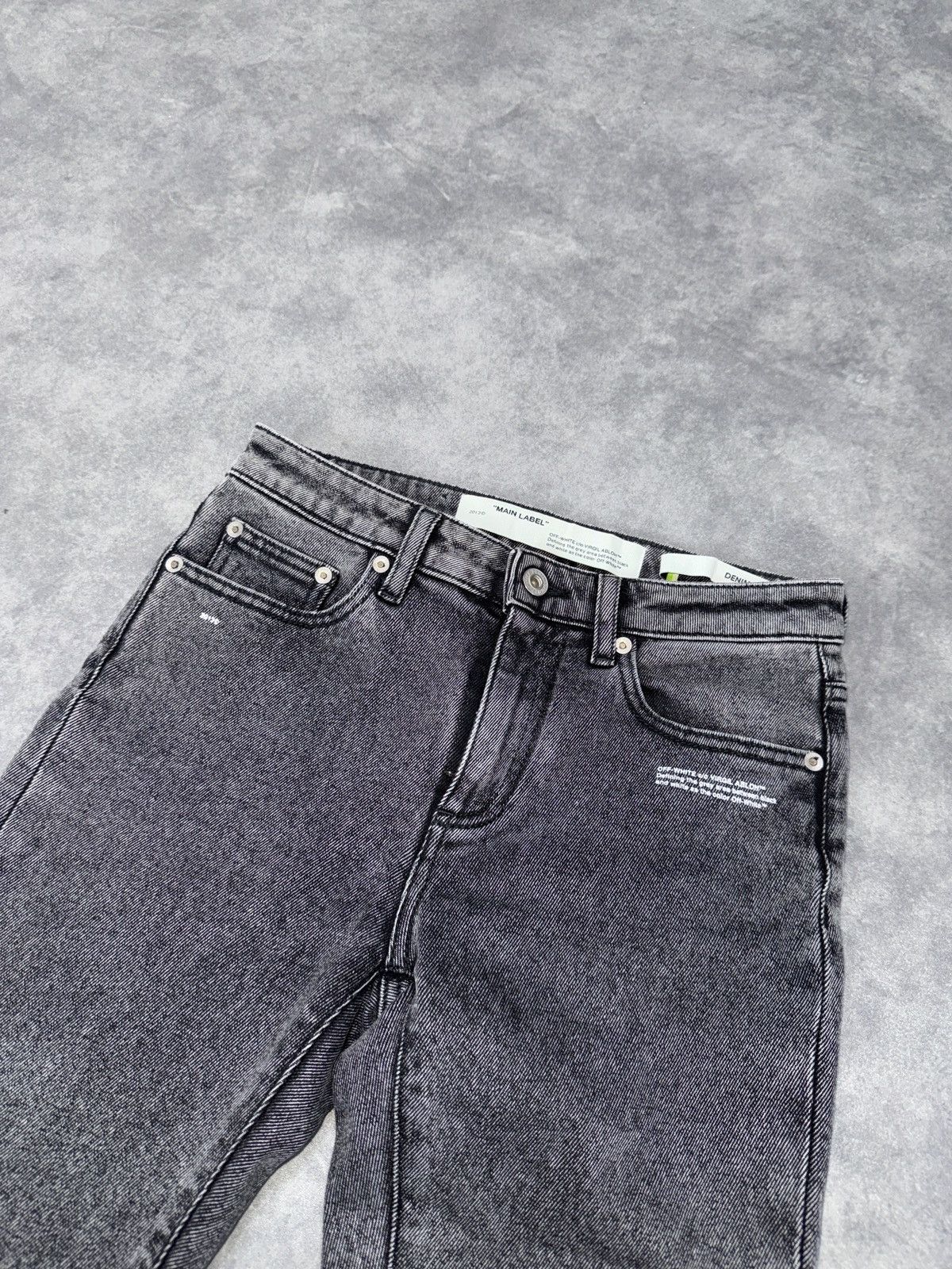Off-White Slim fit jeans denim washed off white operating srl SS2019 Size US 26 / EU 42 - 15 Thumbnail