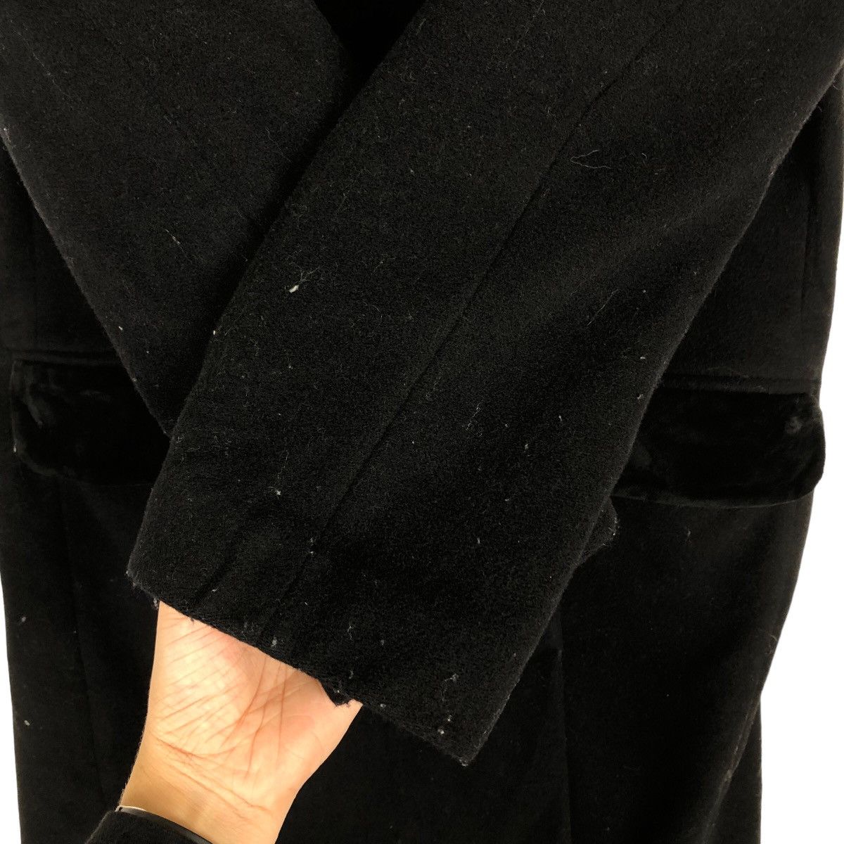 Japanese Brand 🔥Luxury Pick Long Wool Jacket Tagliente Made in Italy Size US M / EU 48-50 / 2 - 12 Thumbnail