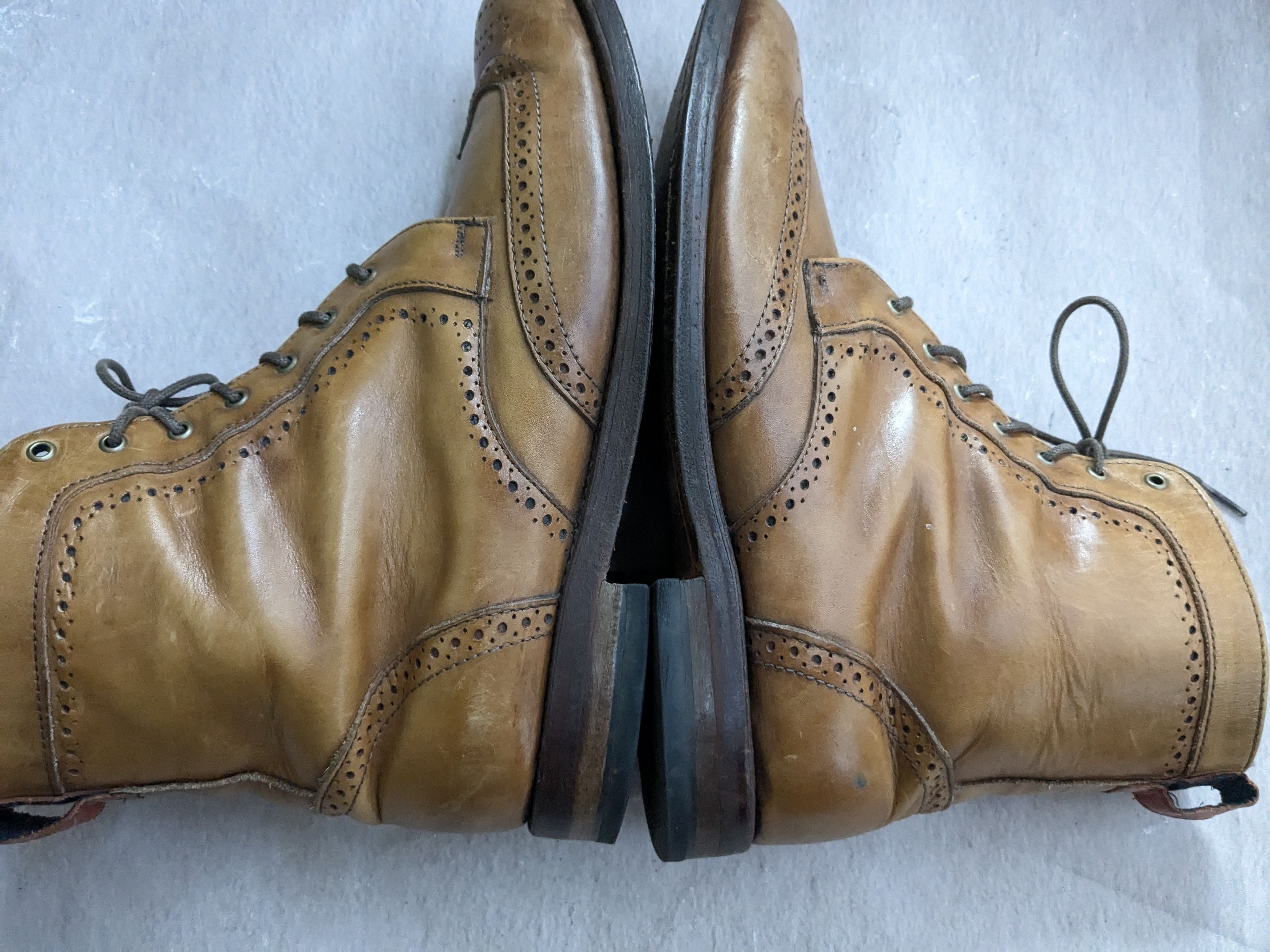 Allen Edmonds Allen Edmonds Dalton Boots Brown Wingtip Brogues 10 Wide Size US 10 / EU 43 - 6 Thumbnail