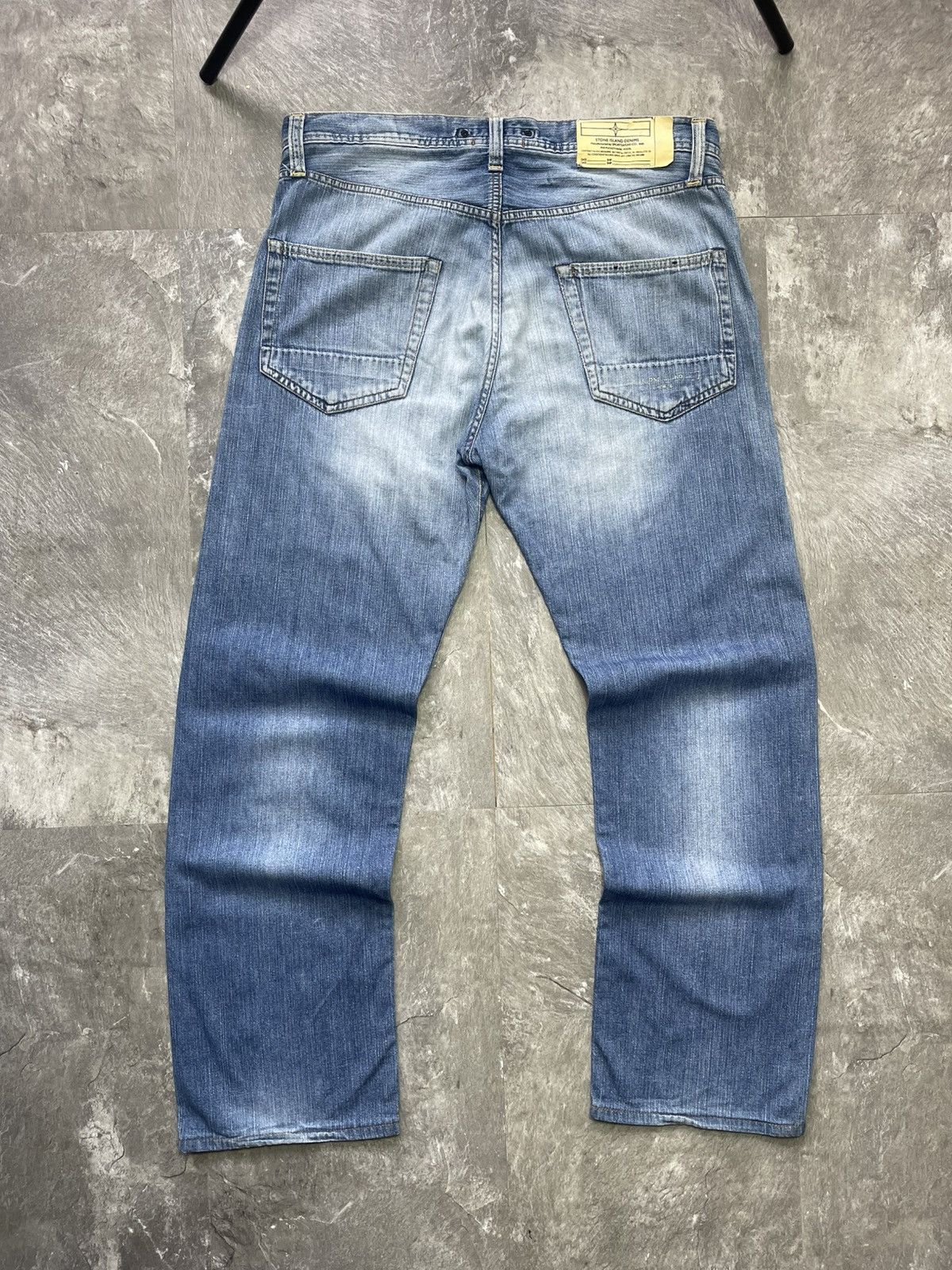 Stone Island Vintage Stone Island Denim Jeans Baggy 90s Y2K Patch Logo Size US 34 / EU 50 - 1 Thumbnail