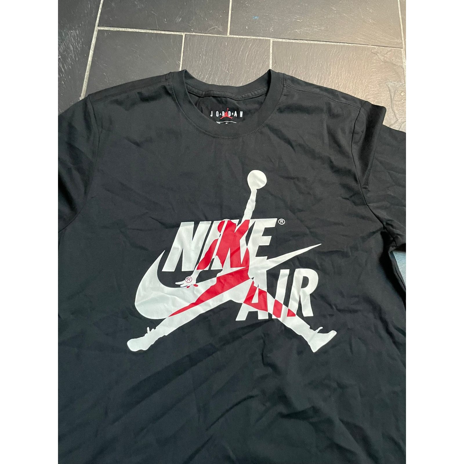 Nike New Nike Air Jordan Black Red Tshirt Medium Size US M / EU 48-50 / 2 - 2 Thumbnail