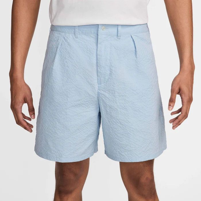 Nike Nike Life Men's SeerSucker Shorts Light Blue HF6363-440 36 Size US 36 / EU 52 - 4 Thumbnail