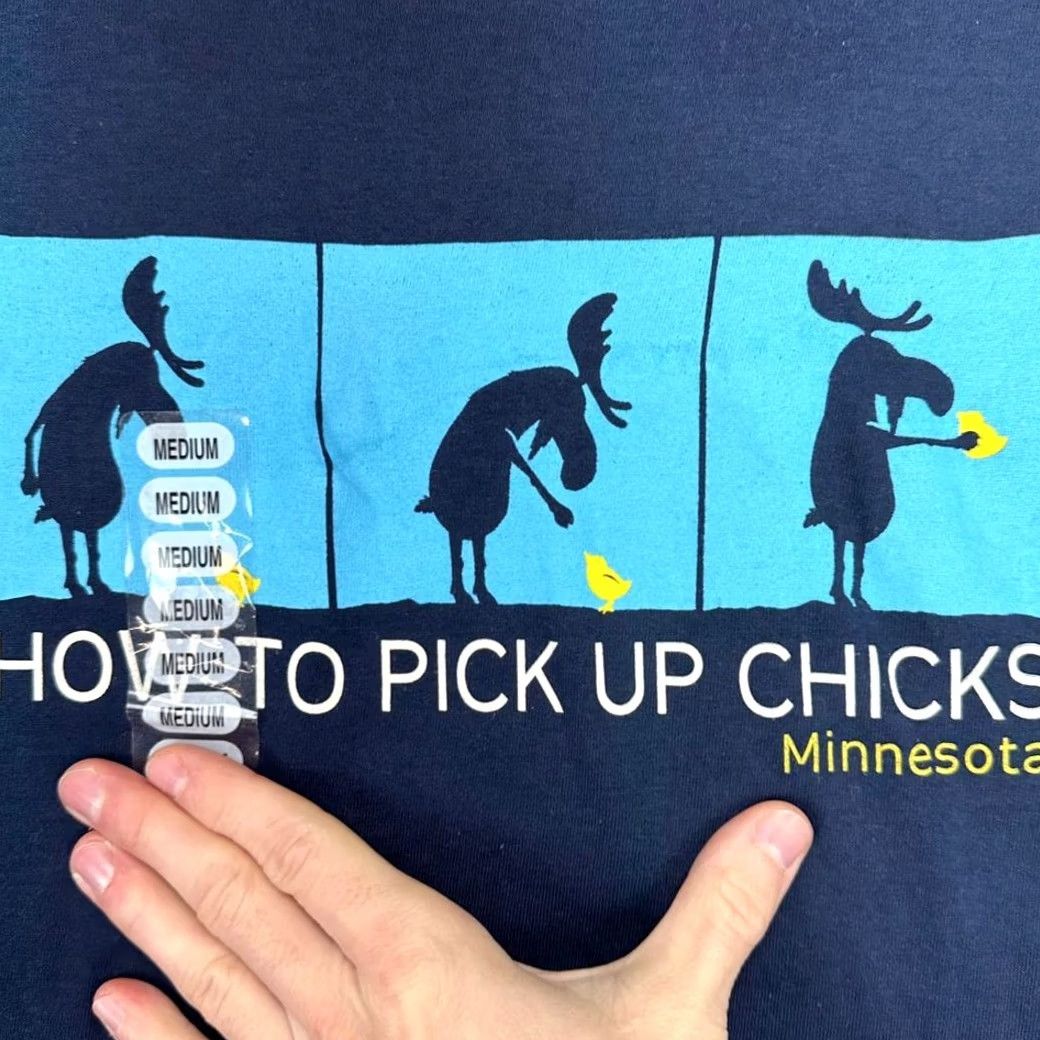 Vintage VINTAGE How To Pick Up Chicks T-Shirt Mens Medium Blue The Duck Company Shirt Adult NEW Size US M / EU 48-50 / 2 - 6 Thumbnail