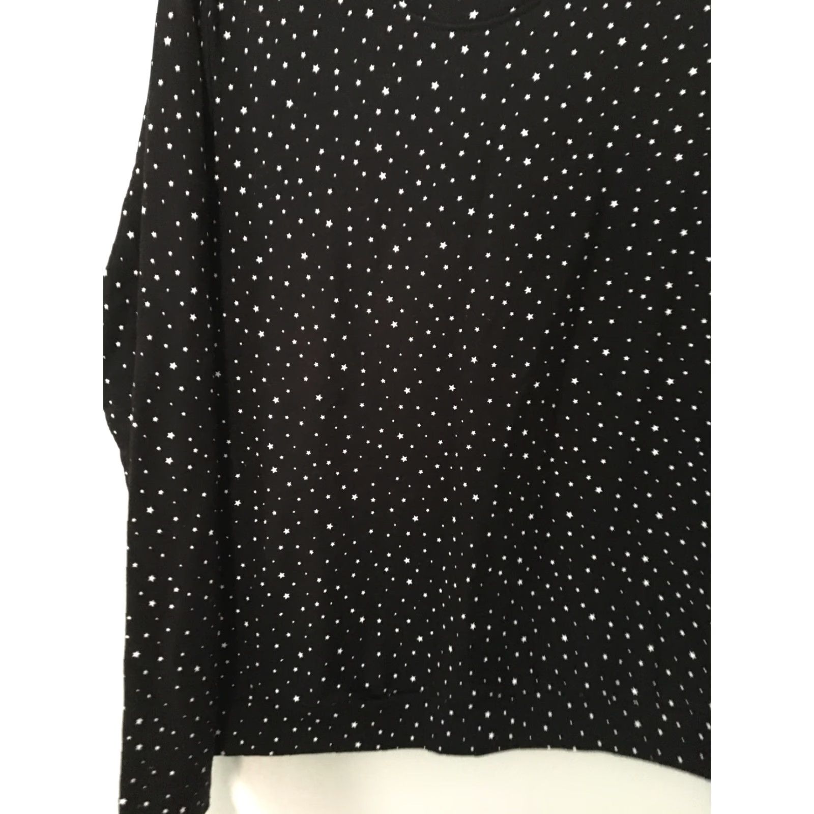 Eleven Paris Eleven Paris Sweatshirt Womens Small Navy Blue Star Print Crew Neck Long Sleeve All Seasons Regular Fit 100% Cotton with Logo Size S / US 4 / IT 40 - 3 Thumbnail