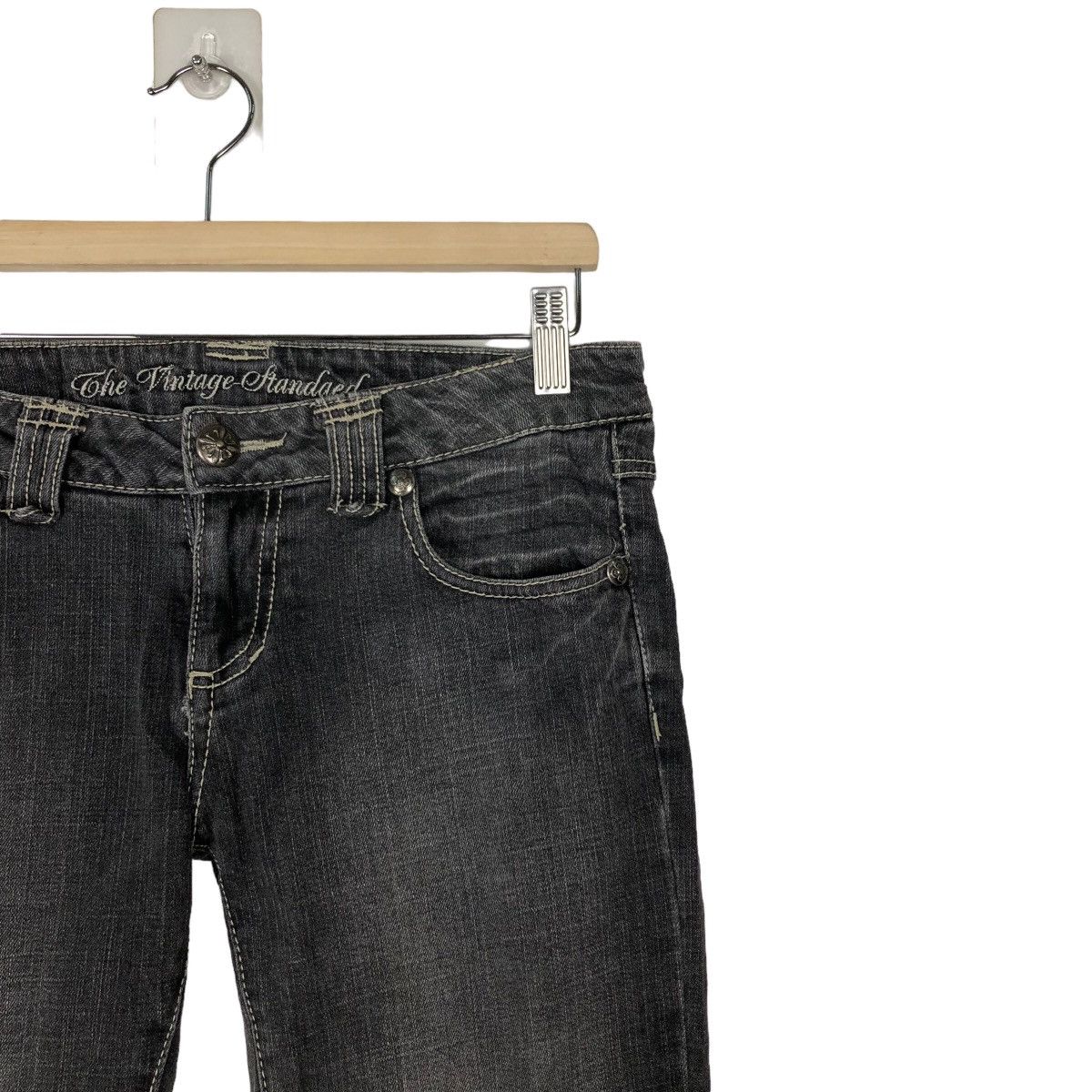 Japanese Brand PUNK DESIGN THE VINTAGE STANDARD SKINNY DISTRESSED DENIM Size US 30 / EU 46 - 5 Thumbnail