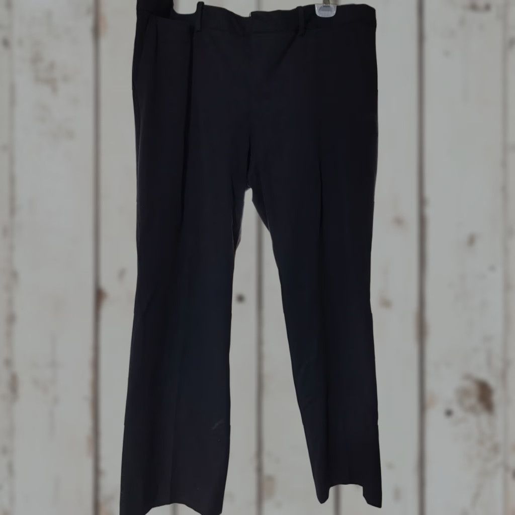 Eddie Bauer Eddie Bauer Mercer Fit Women's Navy Wide Leg Dress Pants Size 16P, Easy Care, Comfort Stretch, Business Casual Size 38" / US 16 / IT 52 - 1 Thumbnail