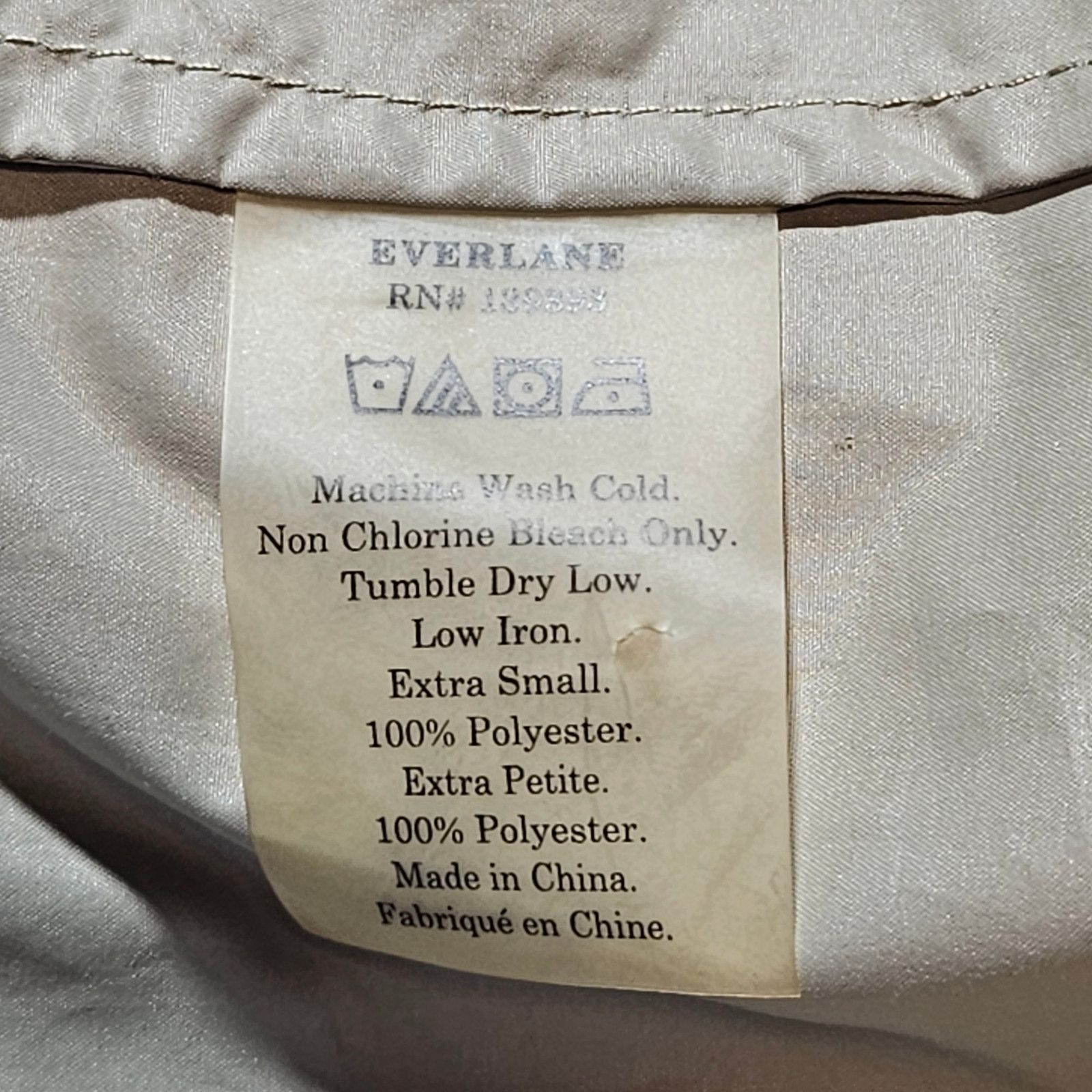 Everlane EUC Everlane The ReNew Anorak Jacket Sz. XS Taupe Size XXS / US 00 / IT 34 - 7 Thumbnail