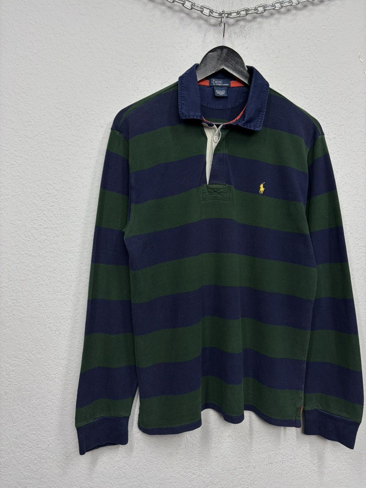 Polo Ralph Lauren Vintage Polo Ralph Lauren Rugby Polo Long Sleeve RRL Drake Size US S / EU 44-46 / 1 - 2 Thumbnail