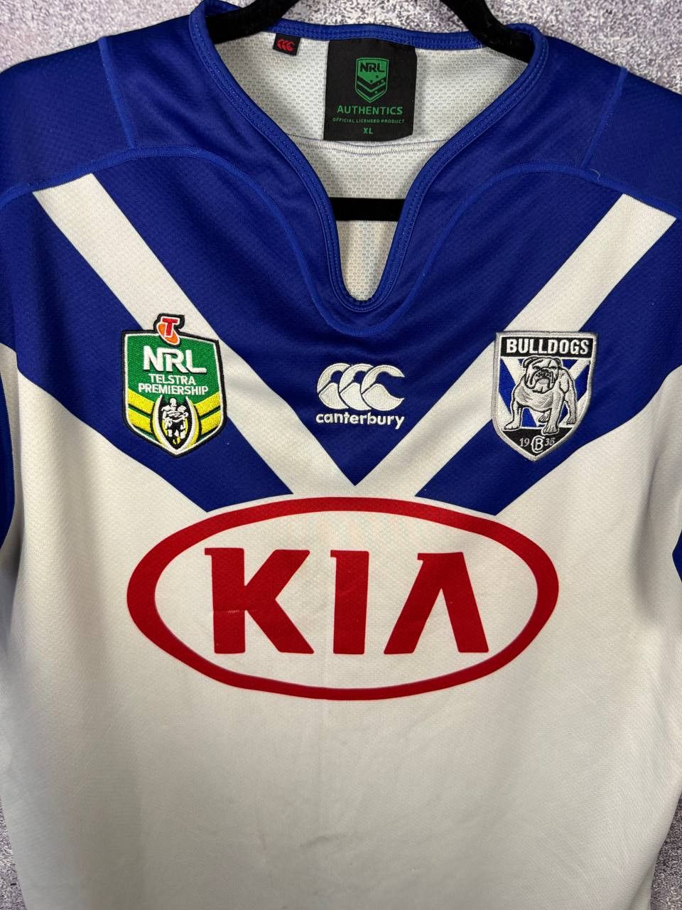 Canterbury of New Zealand Bulldogs 2017 Home Rugby League Jersey NRL Canterbury XL Size US XL / EU 56 / 4 - 7 Thumbnail