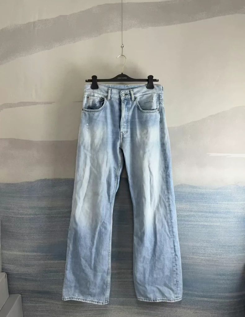 Acne Studios Acne studios Washed blue leather jeans 2502-Nextarrow Size US 34 / EU 50 - 1 Thumbnail