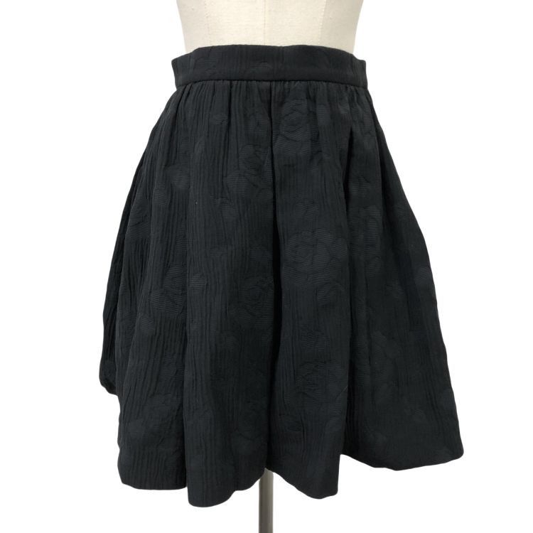 Miu Miu Miu Miu Black Floral Jacquard Mini Skirt Size 36 Size 25" / US 0 / IT 36 - 1 Thumbnail