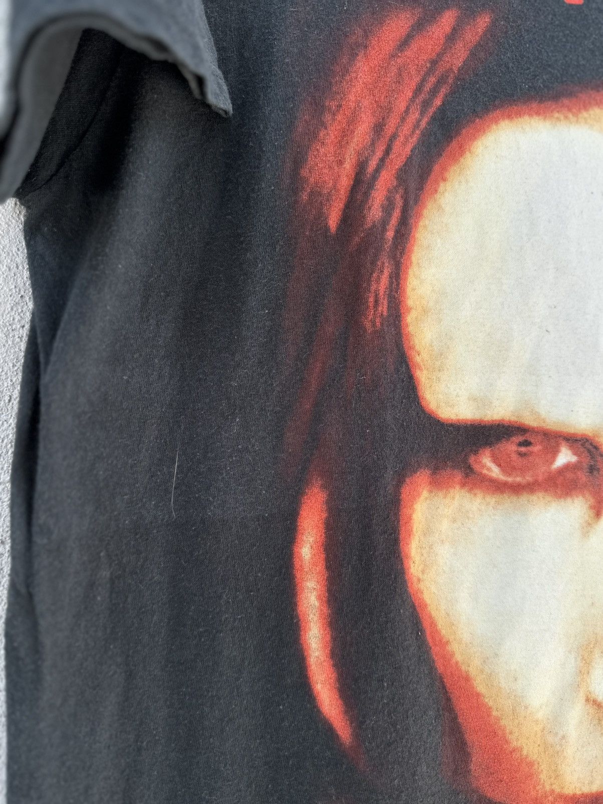 Band Tees vintage Y2K Marilyn Manson Big Face Faded Grunge Tee Size US L / EU 52-54 / 3 - 8 Thumbnail