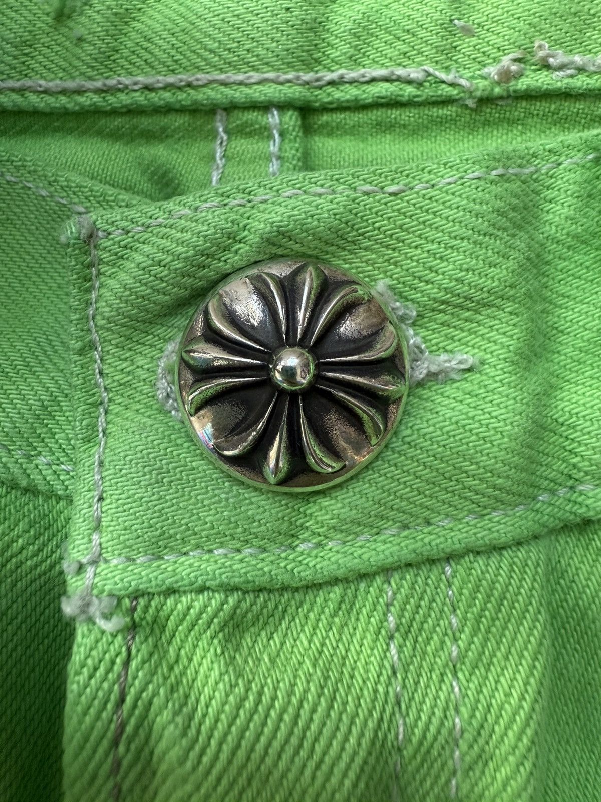 Chrome Hearts Chrome hearts 2025 Levi’s 501 green patches jeans Size US 31 - 8 Thumbnail