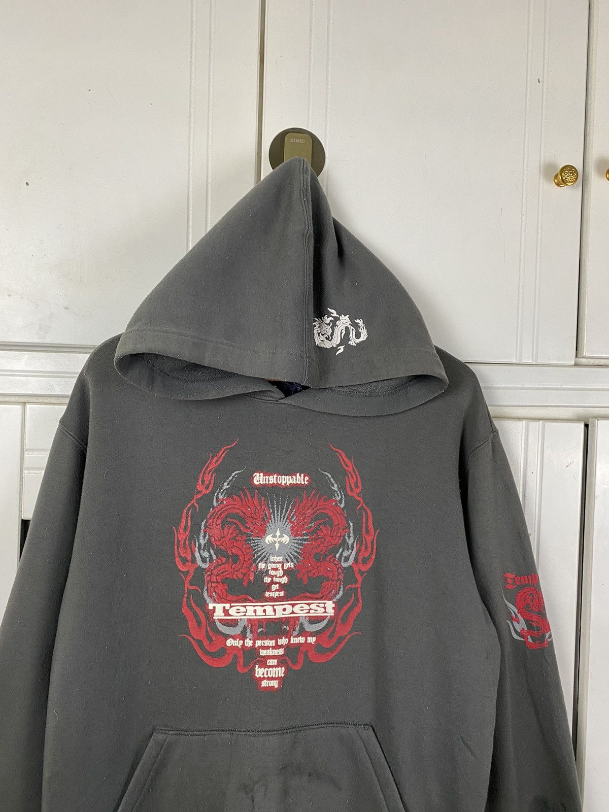 Japanese Brand × Vintage Vintage Dragon Tempest Hoodie Pullover Size US L / EU 52-54 / 3 - 2 Thumbnail