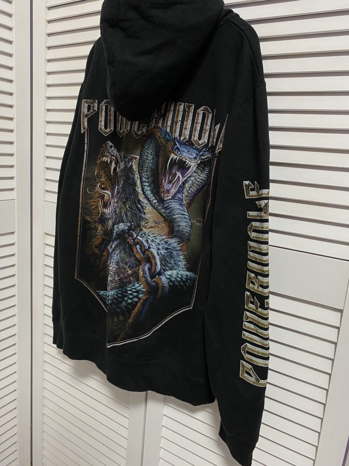 Band Tees × Vintage 🐺 Vintage Zip Up Hoodie PowerWolf GRAPHIC Size US M / EU 48-50 / 2 - 4 Thumbnail