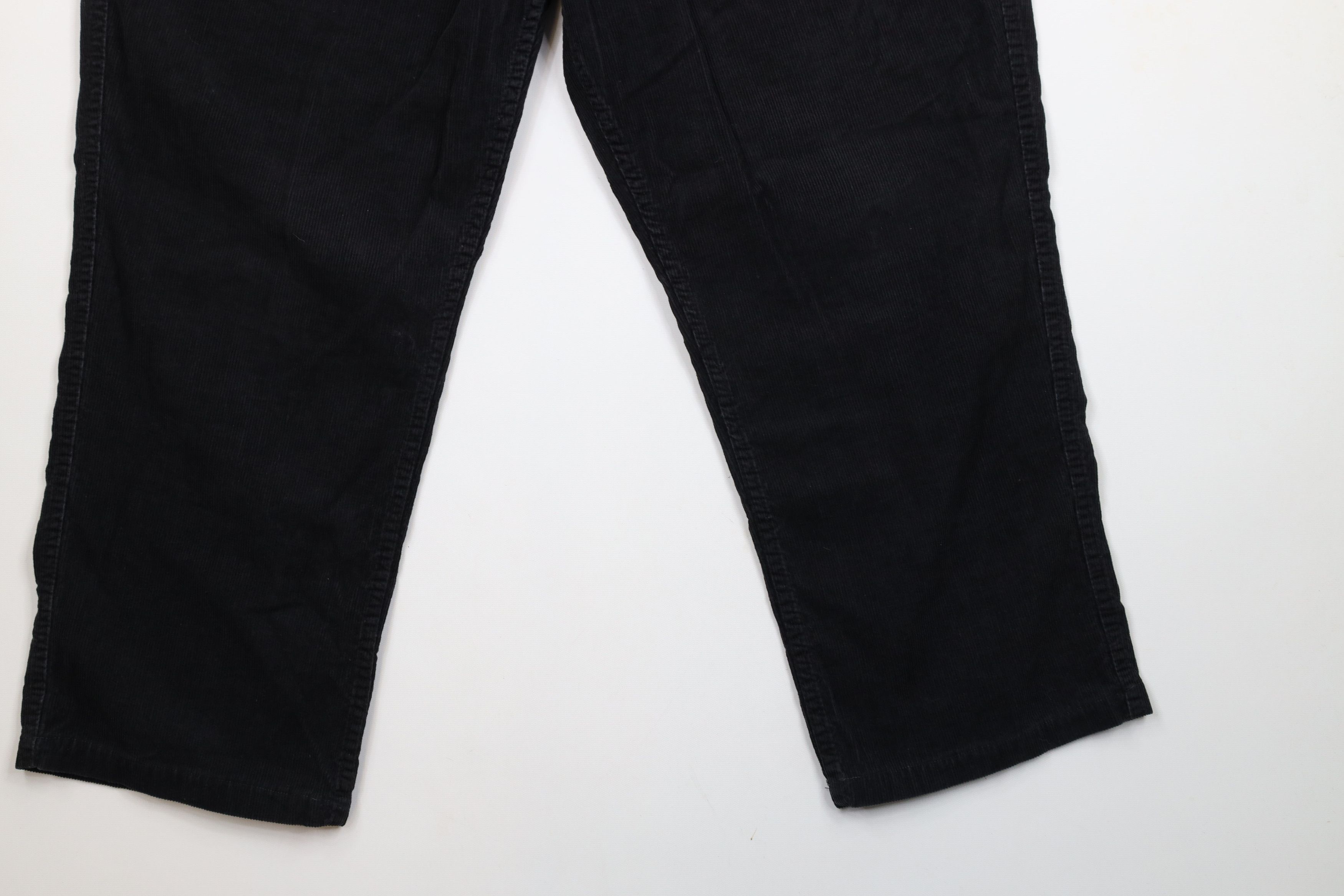 Vintage Vintage 90s Streetwear Wide Leg Corduroy Chino Pants Black Size US 36 / EU 52 - 4 Thumbnail