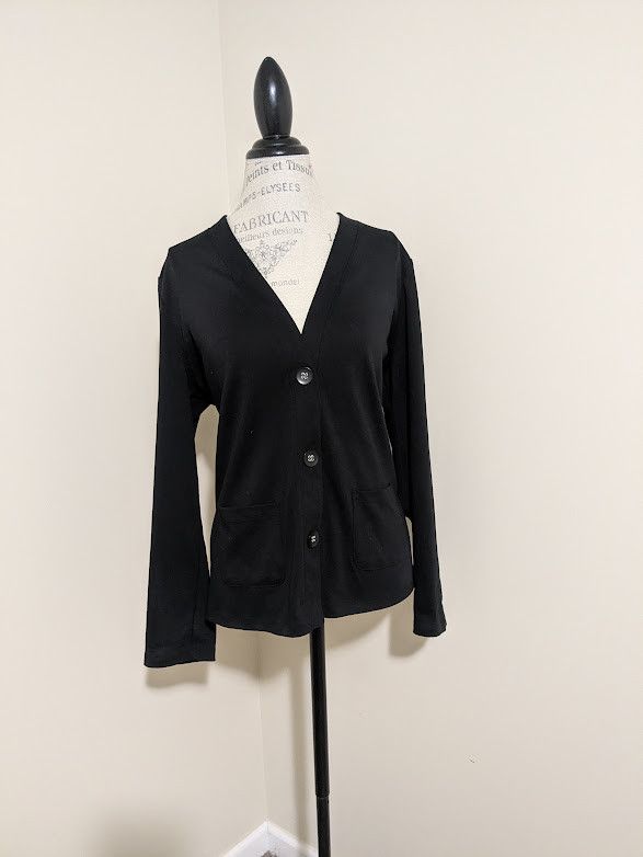 Other Hasting & Smith women's black cardigan with pockets Size L / US 10 / IT 46 - 1 Thumbnail