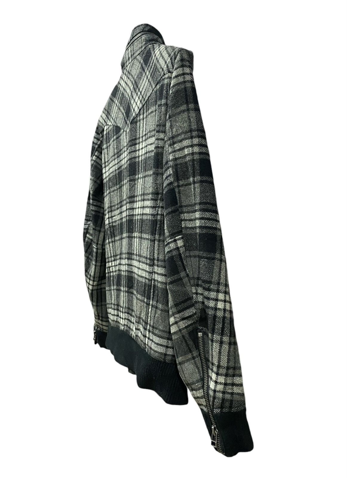 semanticdesign Rare SEMANTIC DESIGN Wool Checkered Zipper Jacket (M) Size US M / EU 48-50 / 2 - 15 Thumbnail