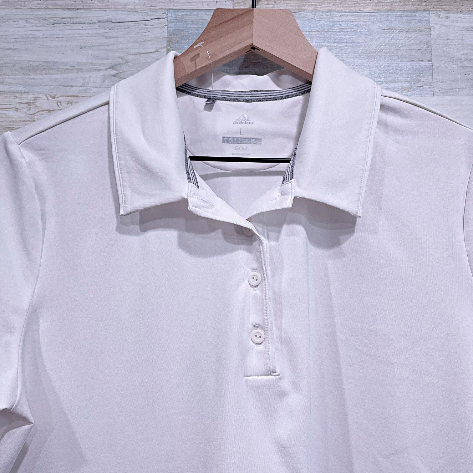 Adidas Adidas Golf Tech Polo Shirt White Cap Sleeve Womens Large Size L / US 10 / IT 46 - 2 Thumbnail