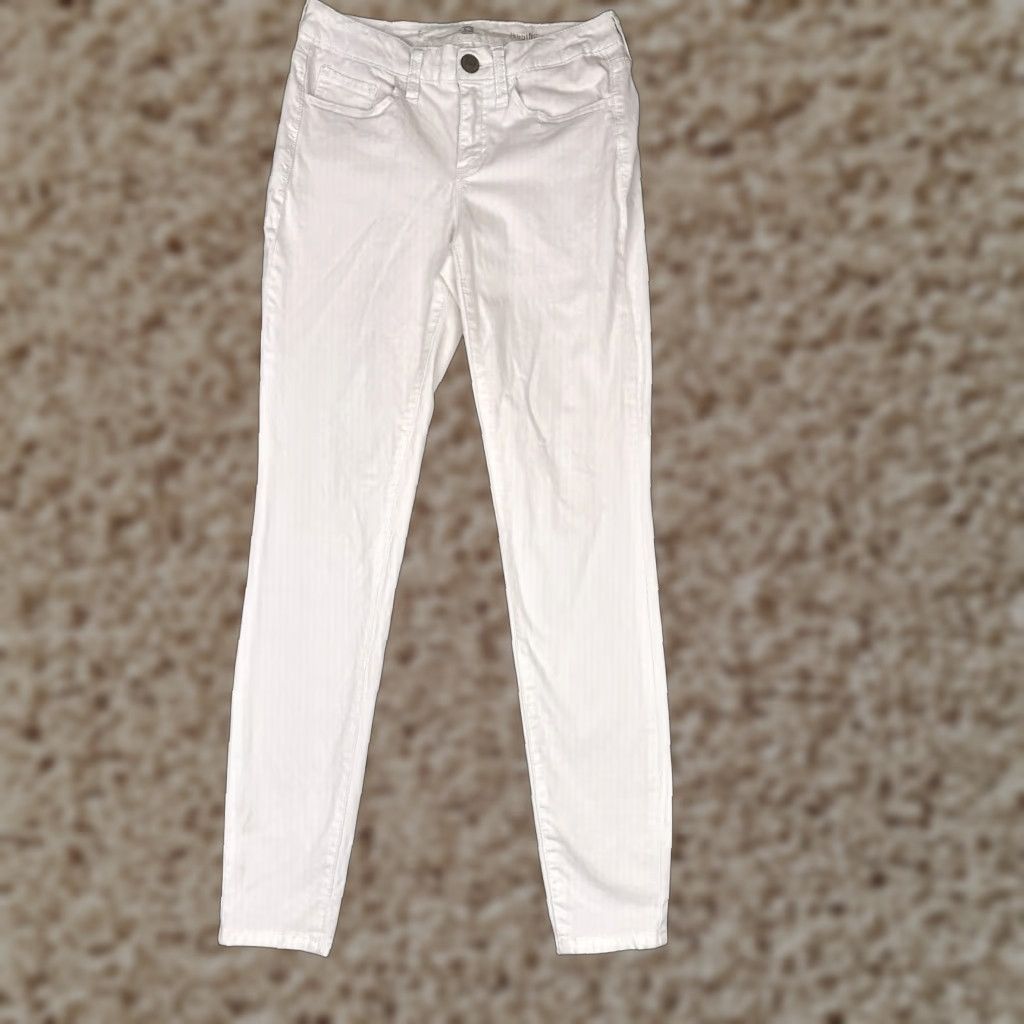 Vintage SO Jeans Juniors White Denim Jegging Low Rise 26x29 5 Pocket Cotton Blend Stretch Women Jeans 90s American Designer Vintage No Size 27" / US 4 / IT 40 - 1 Thumbnail