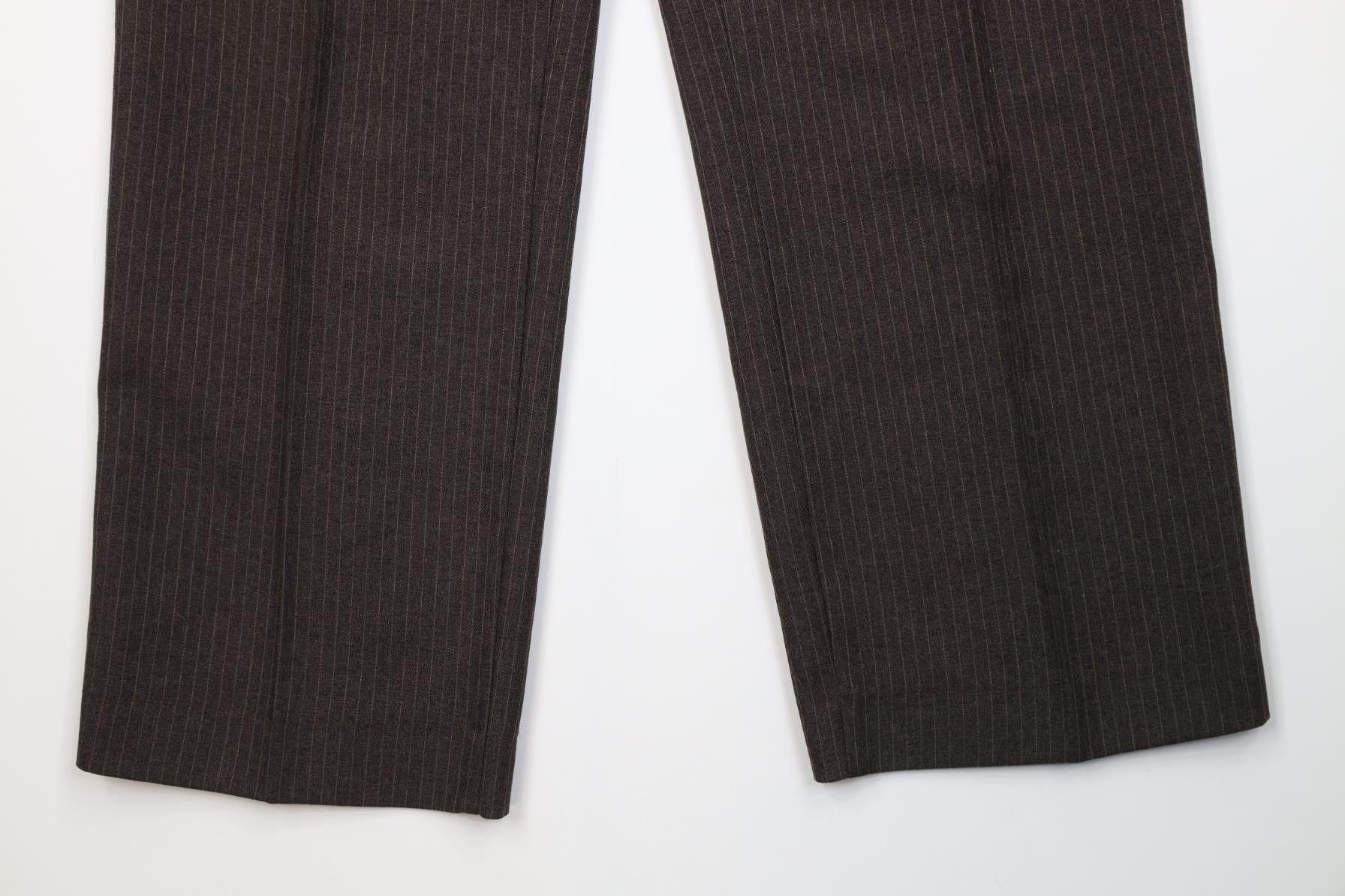 Levi's Vintage 70s 80s Levis Knit Wide Leg Chino Pants Brown USA Size 38" / US 16 / IT 52 - 4 Thumbnail
