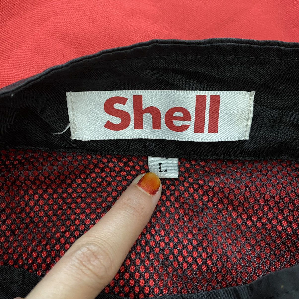Vintage Vintage SHELL Logo Print Racing Formula One F1 Red Bomber Size US L / EU 52-54 / 3 - 3 Thumbnail