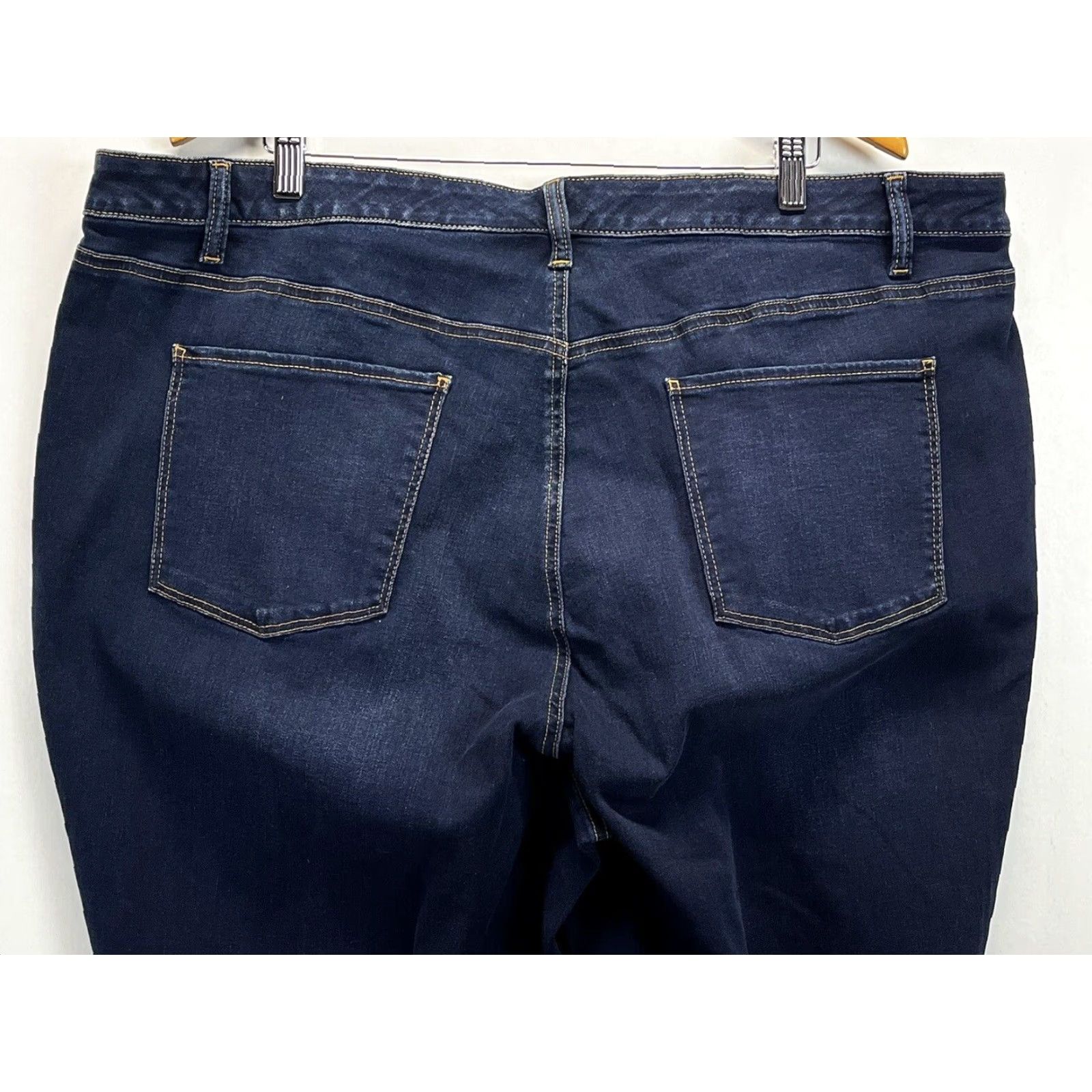 Talbots NEW Talbots Flawless Slim Ankle Jeans 24W Plus Dark Wash Women's Size 42" / US 20 - 4 Thumbnail