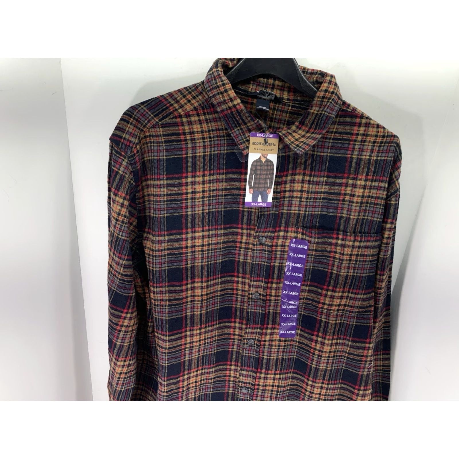 Eddie Bauer VINTAGE Eddie Bauer Flannel Shirt Men 2XL Plaid Long Sleeve Button Casual NWT Size US XXL / EU 58 / 5 - 2 Thumbnail