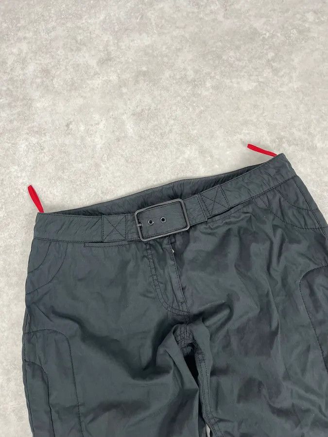 Prada 2000s Prada Black Nylon Minimalist Cargo Pants Size 27" / US 4 / IT 40 - 6 Thumbnail