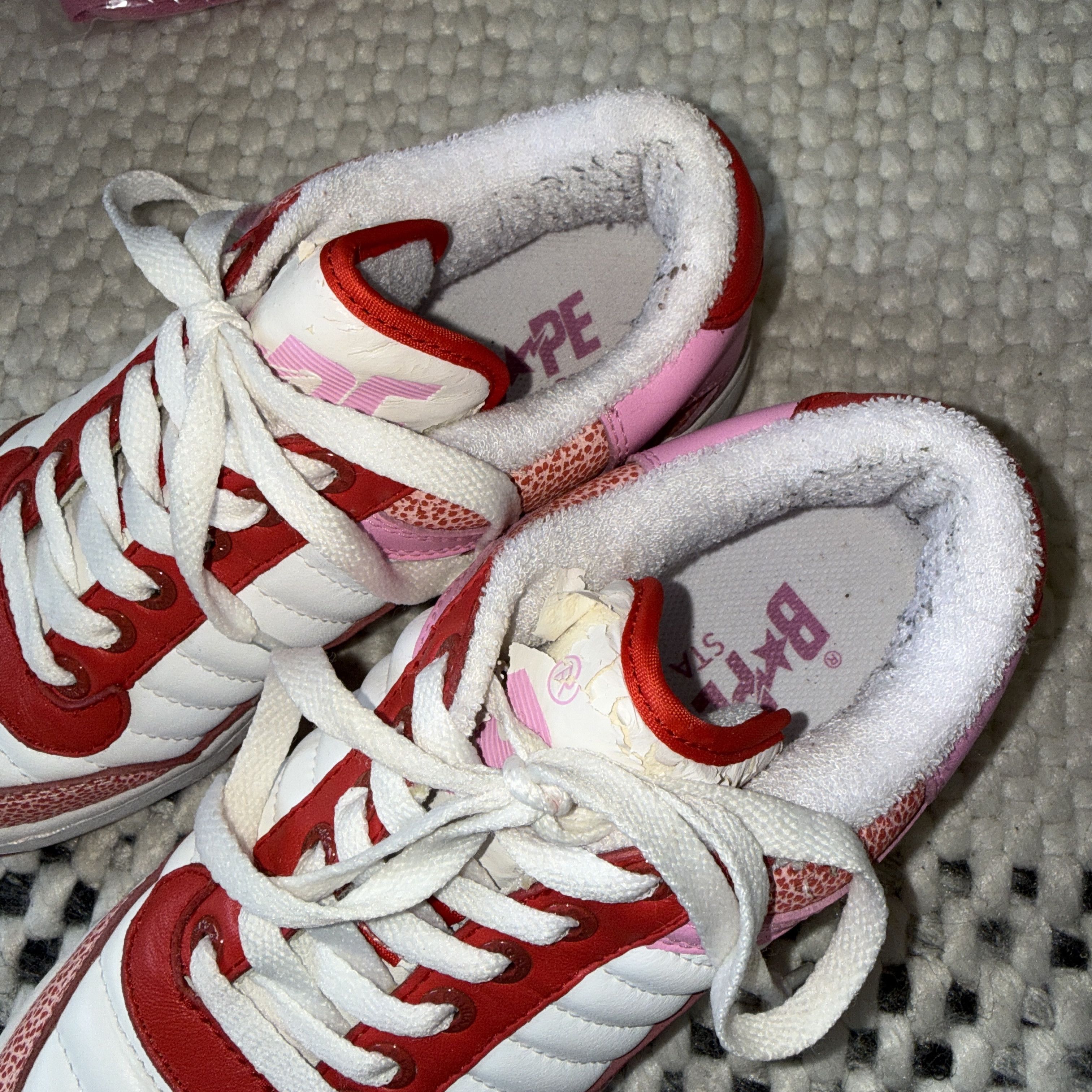 Bape Bape Sta 88 Red Pink Sneakers Size US 7 / IT 37 - 4 Thumbnail